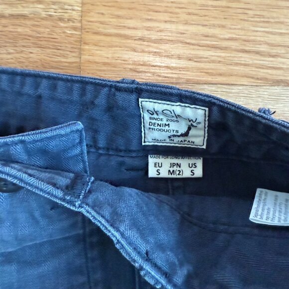 Orslow HBT Summer Fatigue Pants in Navy - Picture 7 of 9